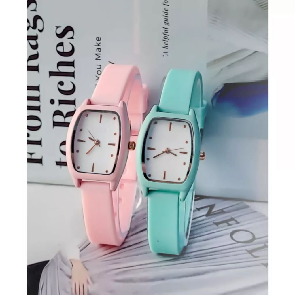 (KW) Jam Tangan Wanita Cewek Anak Perempuan rubber GC-075