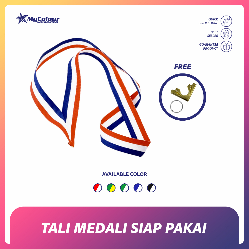 Tali medali siap pakai