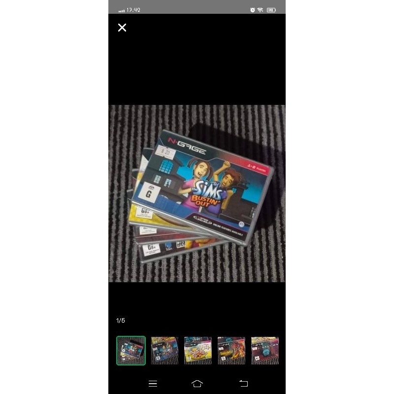 Game card nokia n gage new,4pc