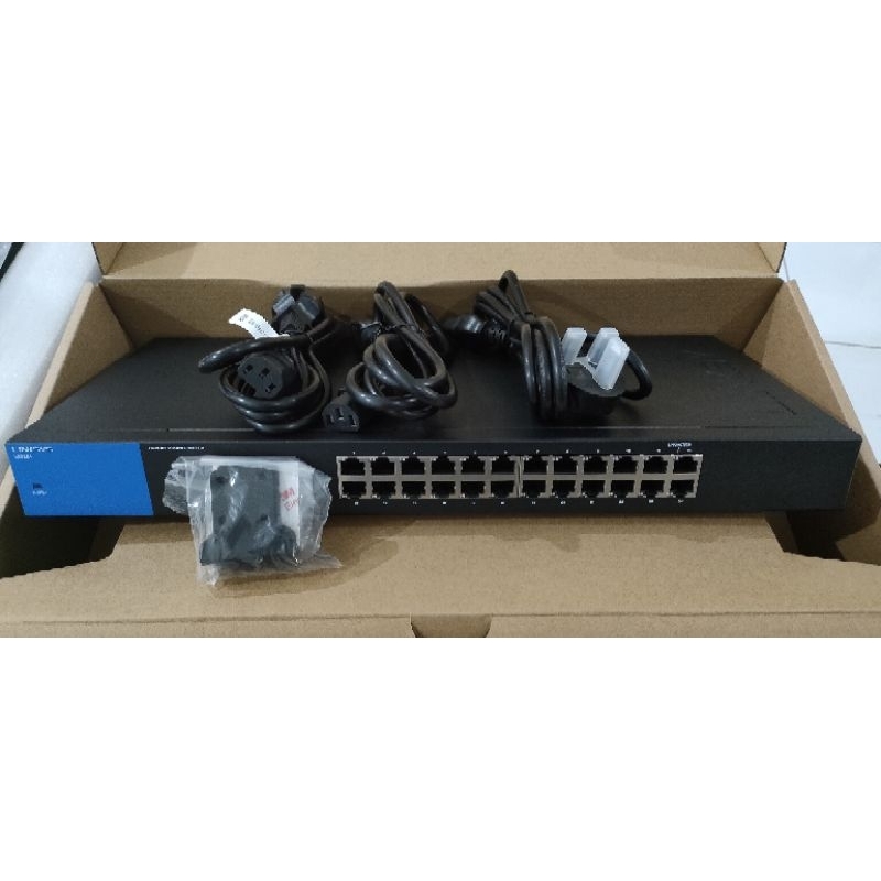 Switch Hub Linksys LGS124-AP 24 Port Gigabit Switch Rackmount