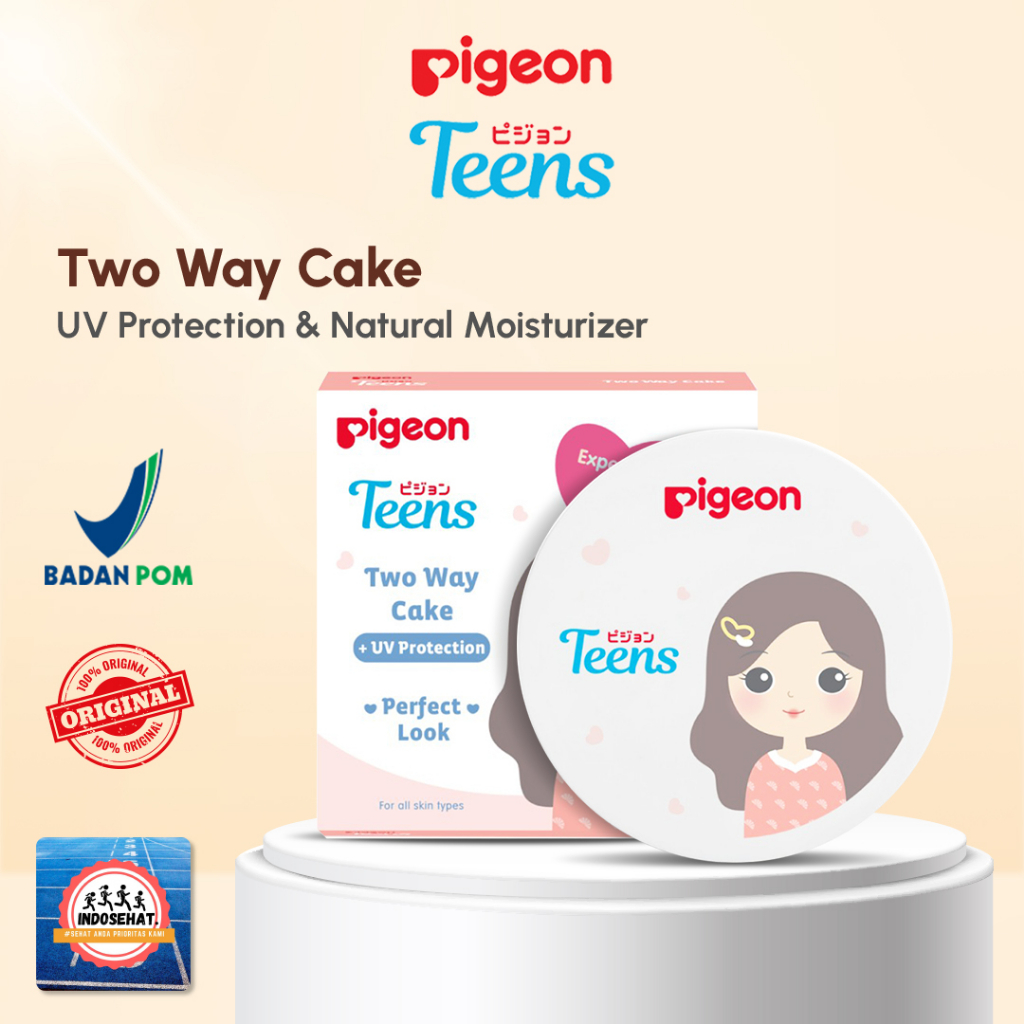 PIGEON Teens Two Way Cake + Uv Protection / Refill Bedak Padat 14 Gr