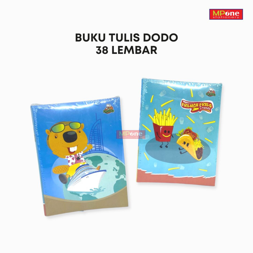 

(1 PACK) Buku Tulis 38 Dodo / Buku Tulis DODO 38 Lembar / Buku Tulis Sekolah merk DODO isi 10PCS