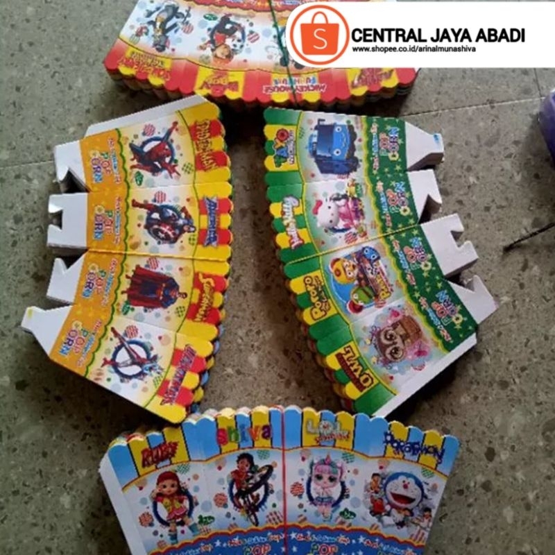 

300 LEMBAR KERTAS POPCORN 12 × 6 BAHAN IVORI PUTIH | KARDUS KEMASAN POPCORN UKURAN 12 × 6 PRODUK TERBARU | ARINA SHIVA GROUP 36