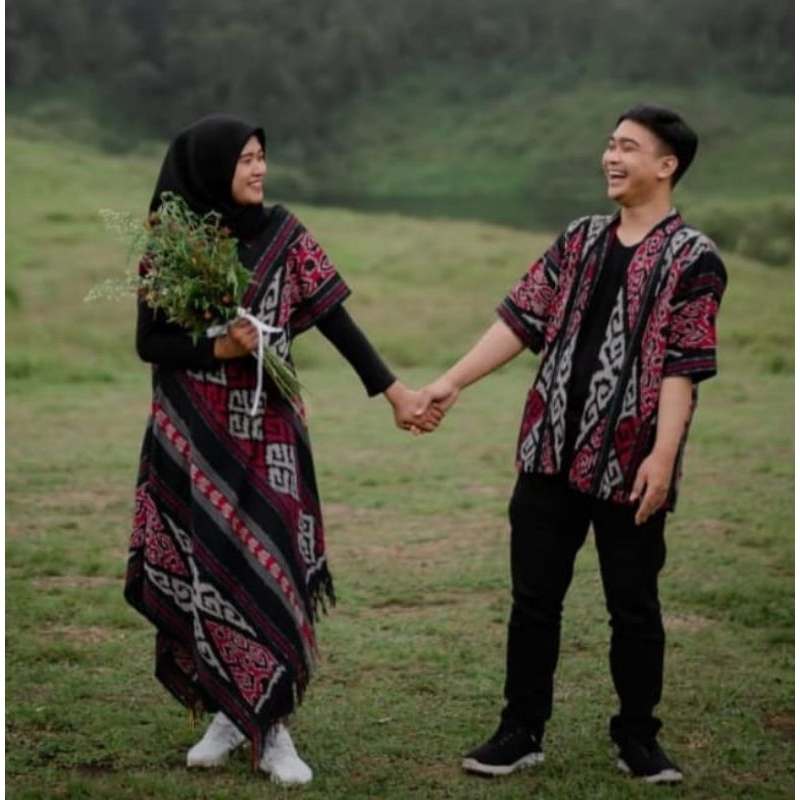 Baju tenun couple-Dress tenun- Kimono tenun-couple tenun-Couple ethnic-Baju tenun8