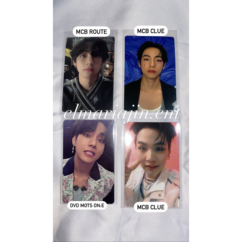 OFFICIAL PC V Taehyung MCB Clue Route / Suga Yoongi Clue / DVD MOTS ON:E