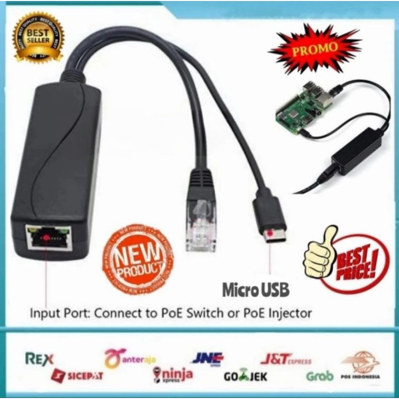 Poe Spliter Injector 48 V -2A Micro USB / Spliter Poe