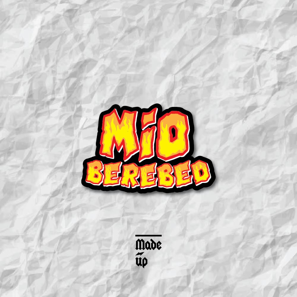 STICKER PRINT CUT MIO BEREBED UNTUK MOTOR MOBIL HELM SUDAH MEMBENTUK POLA DESAIN ANTI AIR ANTI PANAS