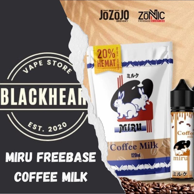 Miru Coffee Milk Creme Liquid Vape 60ml Bercukai