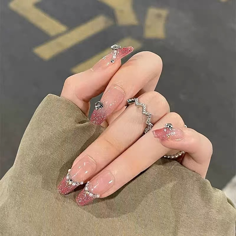 Kuku Palsu 【A161，lem sticker】Nikah Wedding False Nailart Pengantin Tangan