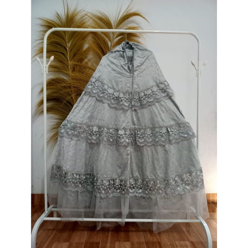 MUKENA CANTIK MEWAH ELEGAN SUTRA HIAS SWAROVSKI