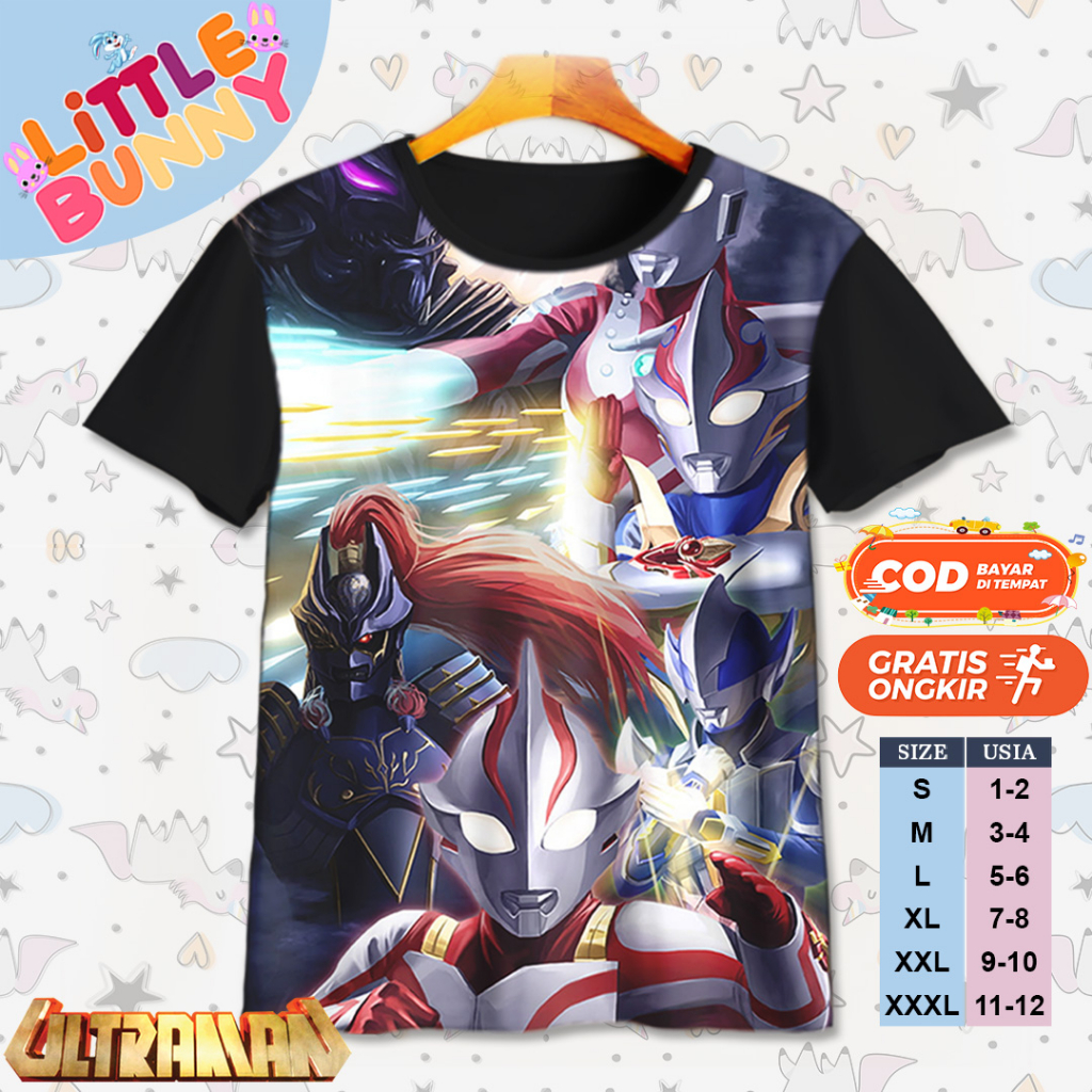 Baju Kaos Atasan Anak Laki Laki Ultraman Mebius Anime Baju Kaos Anak Ultraman