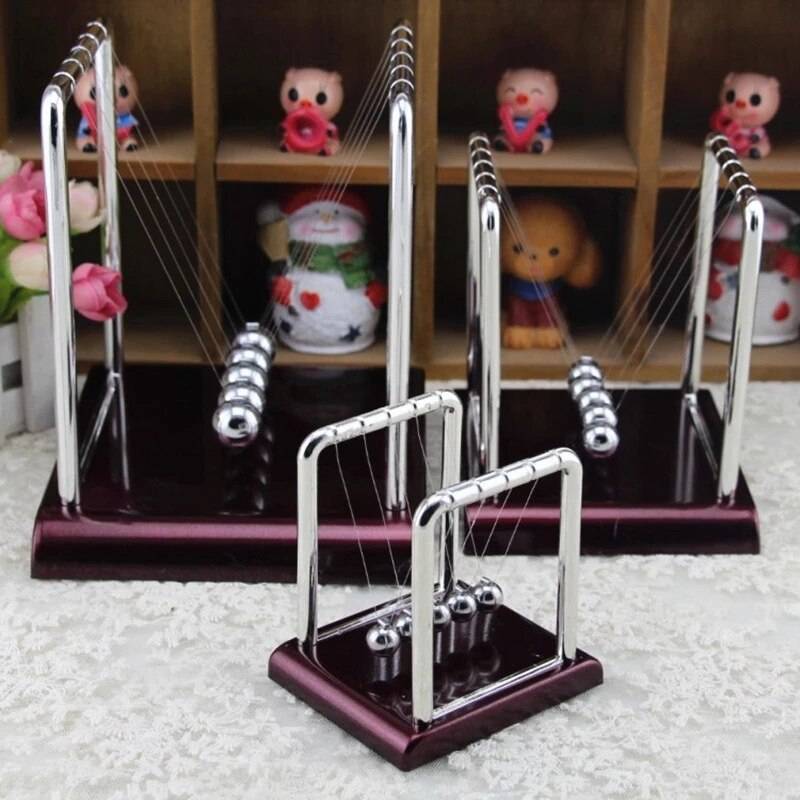 Balance Ball Pajangan Meja Pendulum Newton Model Arched - ZY02 Newton's Pendulum Cradle Balance Balls Physics Science Pendulum Ball Desk Ornaments Toy Home Decoration