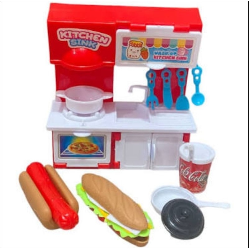 [MK25 / MK30] Mainan Anak Perempuan Set Masak Masakan - Kitchen Cook Dapur Kompor / Telur Mini / Spatula / Tong Sampah / Rice Cooker