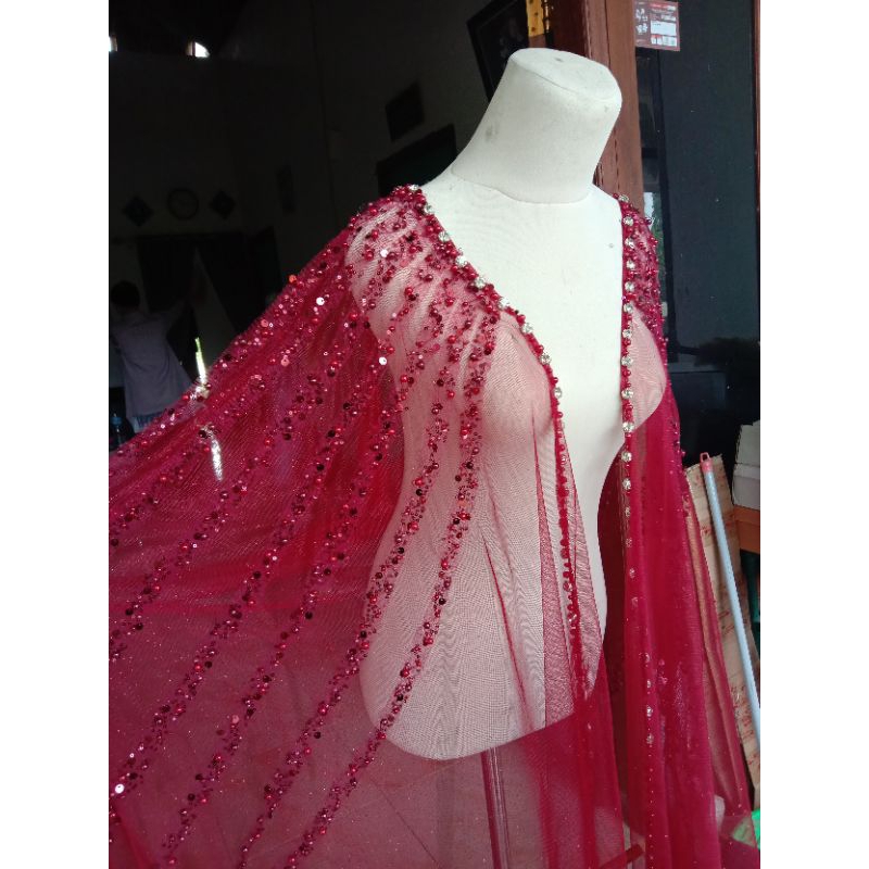 hiasan sayap/hiasan pundak by alma collection/dress Wedding