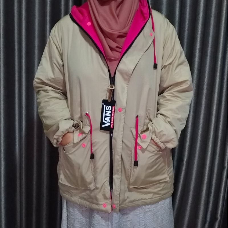 [Best Seller Edition] Jaket Parka Murah / Jaket Bolak Balik Wanita / Jaket Wanita Size M-L-XL