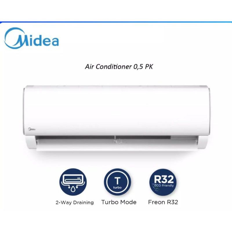AC MIDEA 09CRN 1 PK 09 CRN + PEMANSANGAN