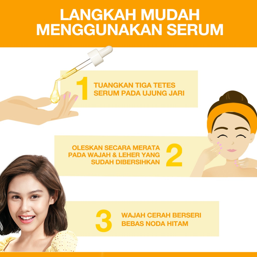 Garnier Bright Complete Vitamin C 30x Booster Serum Skin Care - 30ml Cepat Cerahkan Noda Hitam &amp; Samarkan Bekas Jerawat