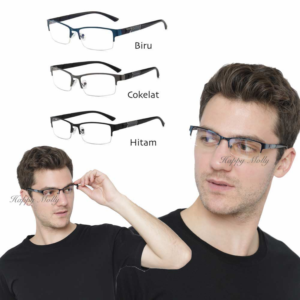 Kacamata Anti Radiasi (Design Korea) Pria dan Wanita - HM528 D ( Group Solo )