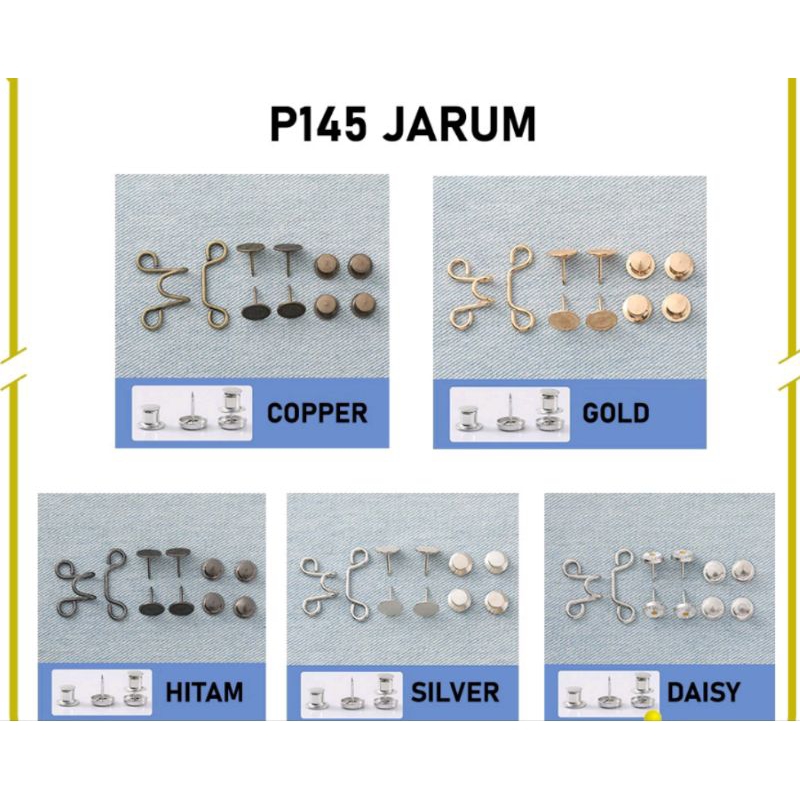 Kancing Jeans Daisy Lepas Pasang Multifungsi / Kait Pengecil Lingkar Celana longgar kebesaran Korean