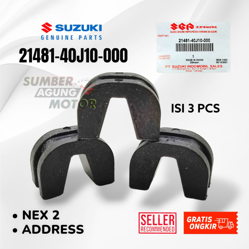 SLIDER PIECE SLIDE SET 3 PCS SUZUKI NEX 2 ADDRESS ORI SGP 21481-40J10-000