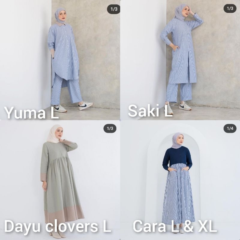 YUMA SET SAKI STRIPES KESHA STRIPES BY AISHA STUDIO