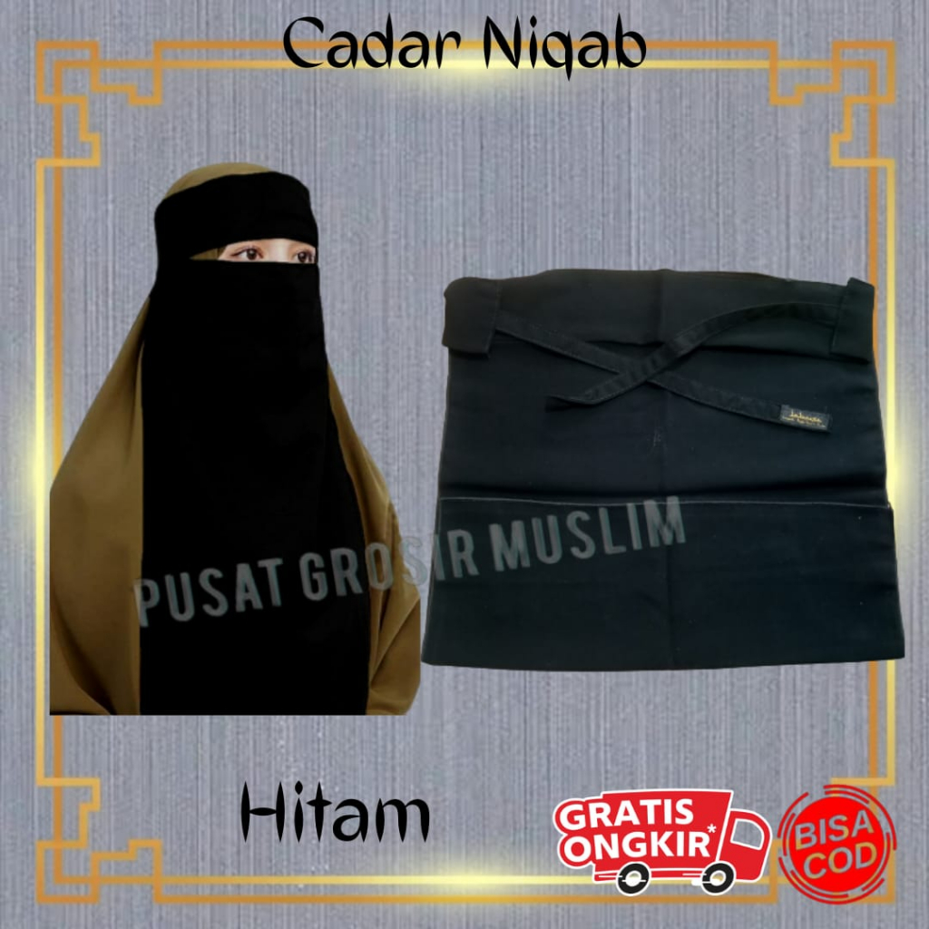 Promo Cadar Niqob Cadar Bandana Niqab Tali Original Saudi Termurah