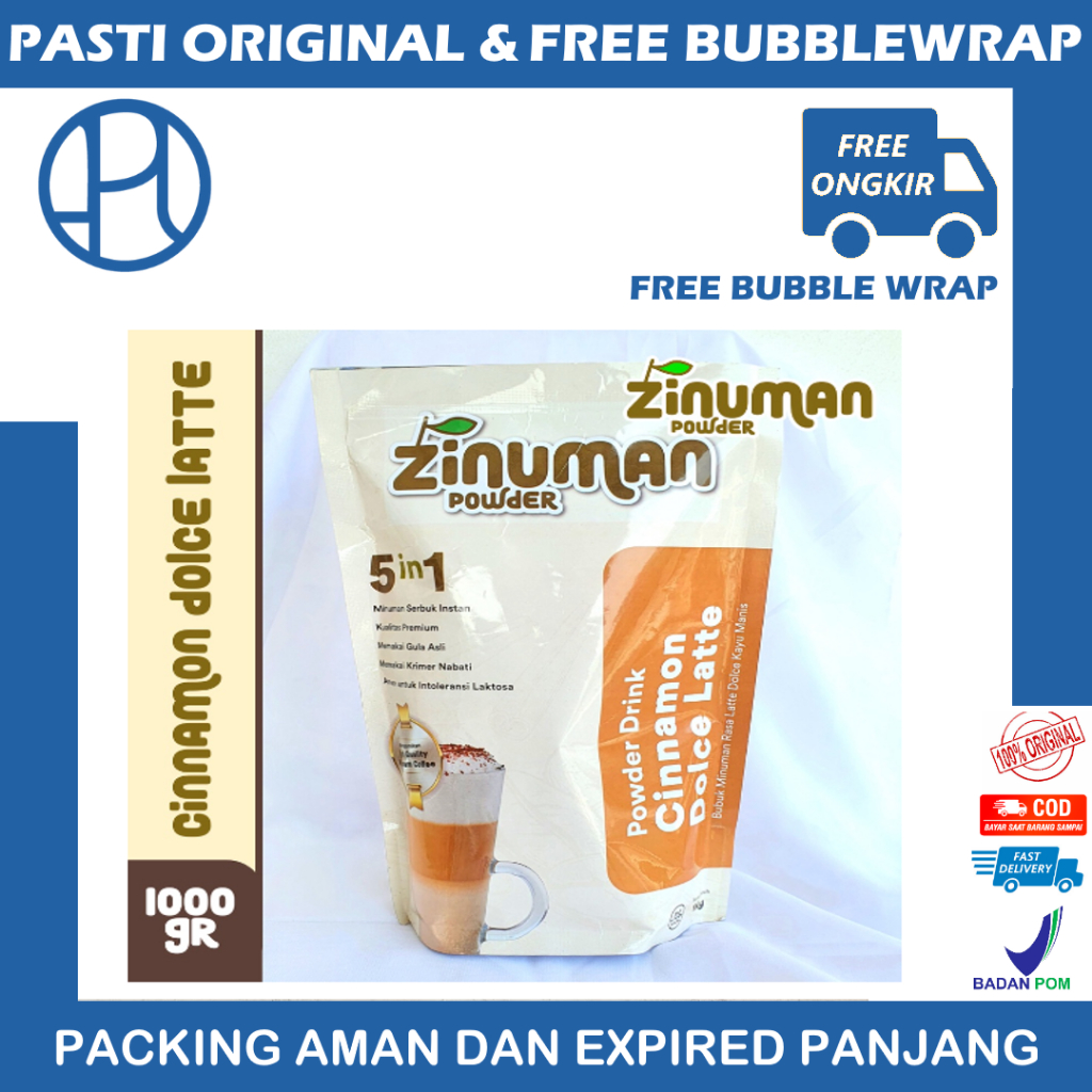 ZINUMAN POWDER RASA CINNAMON DOLCE LATTE 100GR