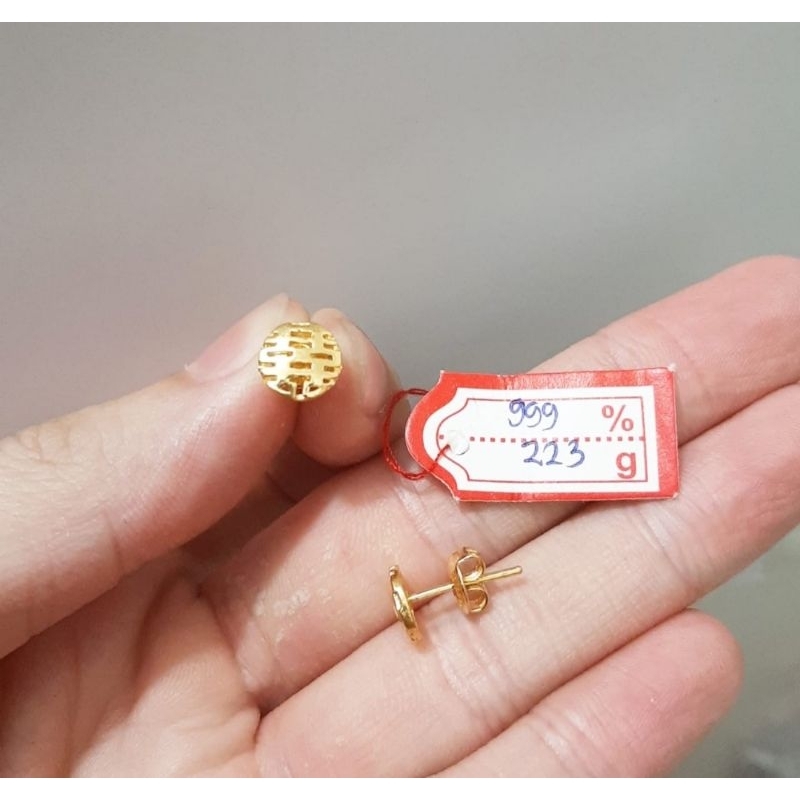 Anting emas 24k xuang xi