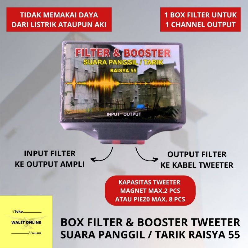 FILTER SUARA TWEETER PANGGIL, FILTER PANGGIL WALET, SUARA WALET, WALET, TWEETER