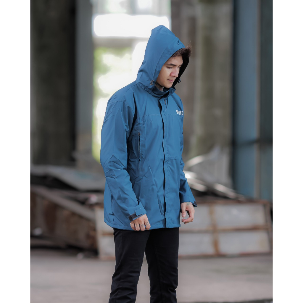 JAKET PARKA SIMPLE PETROL 02 - JAKET PARKA OUTDOOR - JAKET GUNUNG SIMPLE - JAKET PARKA PARASUT - JAKET MOTOR - JAKET HIKING