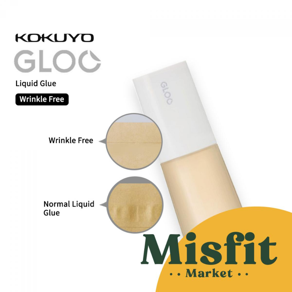 

HenJO KOKUYO GLOO Glue Stick DISAPPEARING / WRINKLE FREE / FIRM