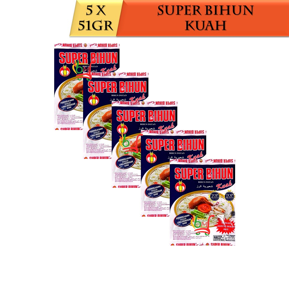 

5PCS Super Bihun Instan Bihun Kuah Rasa Ayam