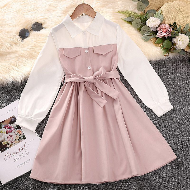 (LOLI-JKT) BD-422 DRESS DUSTY KEMEJA BLOUSE  FREE BELT SIZE 90-140