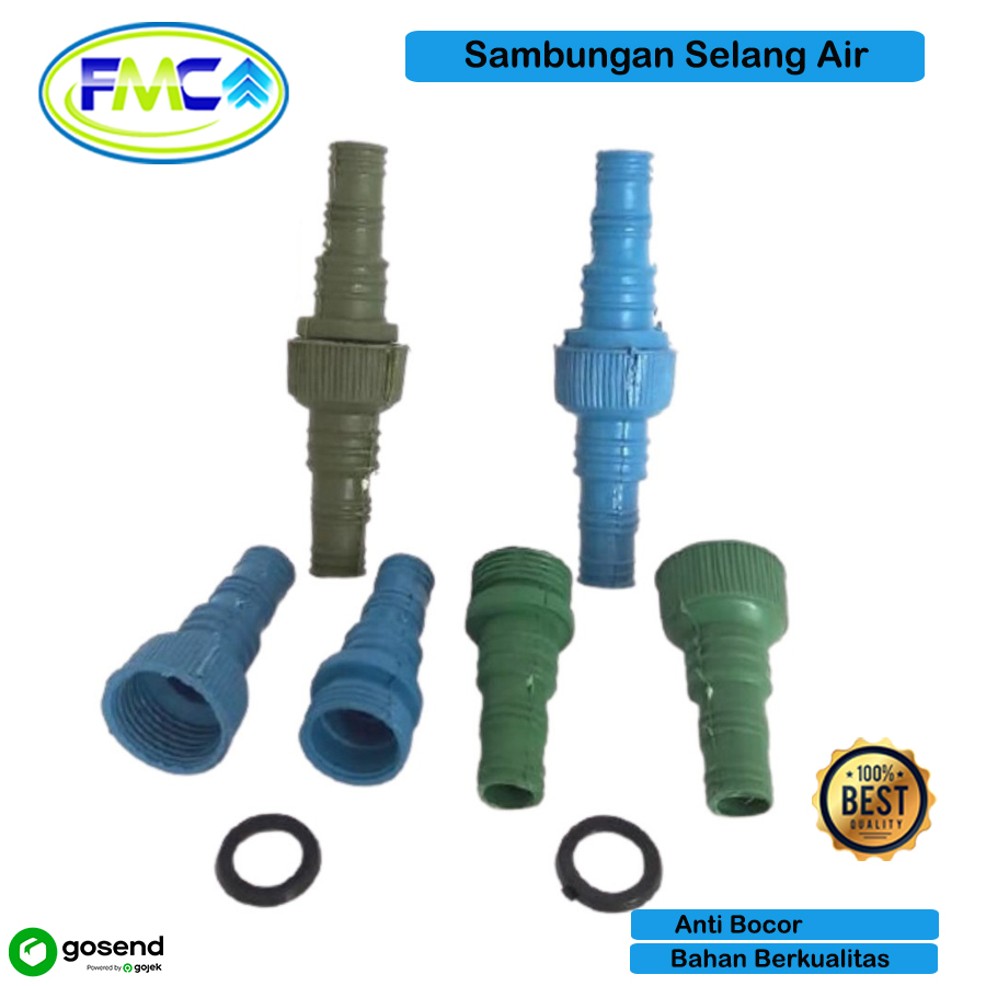 Sambungan Selang Air Anti Bocor Plastik Drat Pipa Air Praktis Kuat Konektor Penyambung Slang PVC Murah