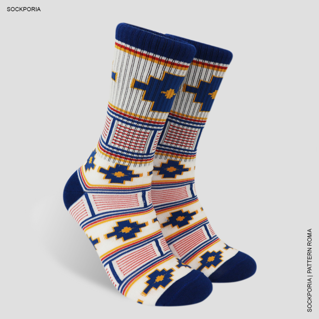 Slop Kaos Kaki Motif Tribal - Roma
