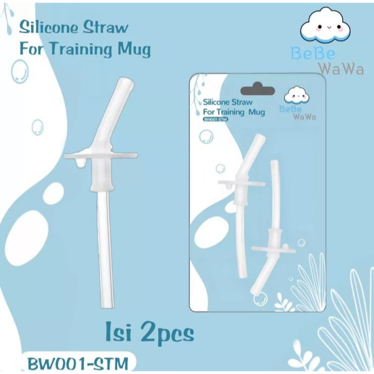 Silikon Straw For Training Mug BW001-STM Isi 2pcs/Refill Sedotan Training Mug Isi 2Pcs PROMO SEN