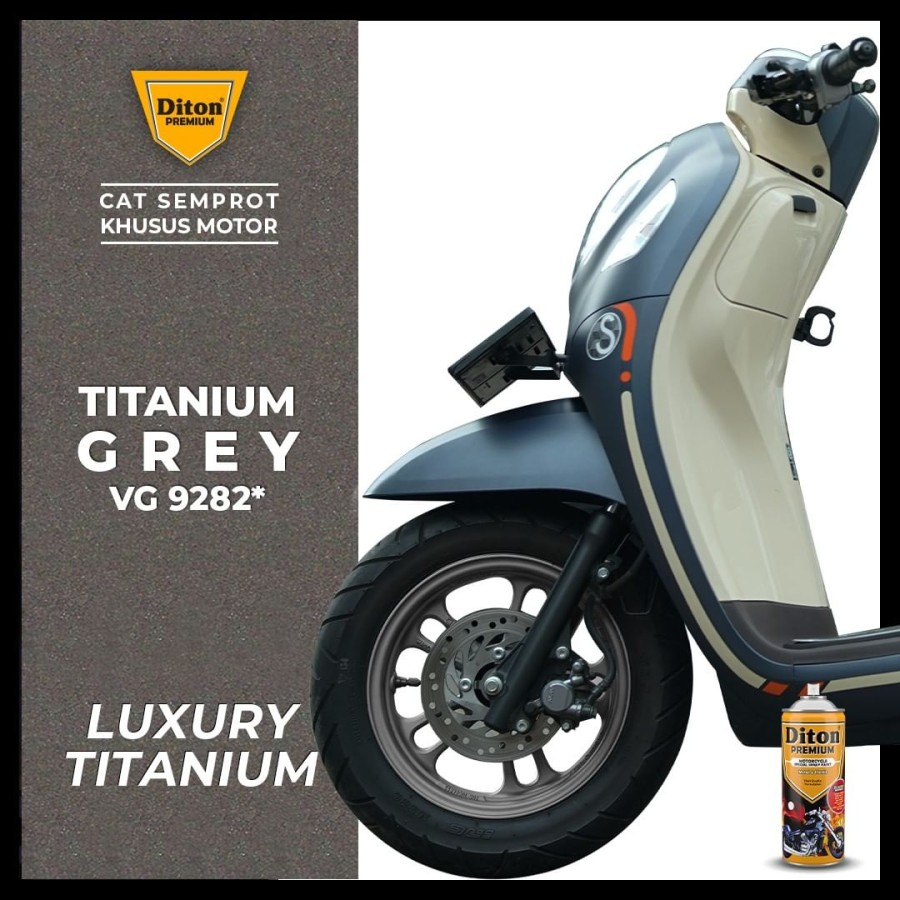 Cat Semprot Pilok Pylox Pilox Diton Premium 400CC - Titanium Grey 9282 Murah