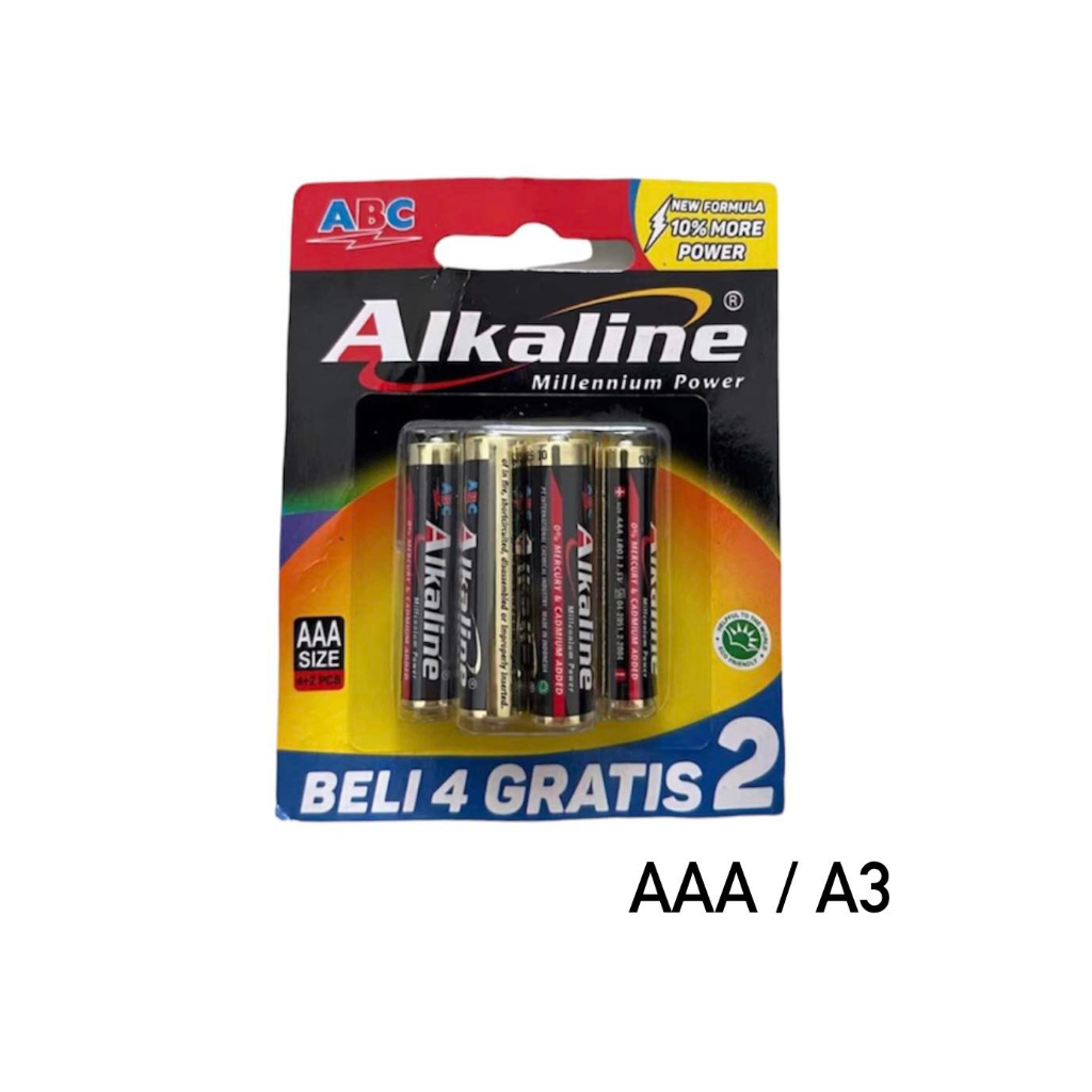 1 PCS ALKALINE BATERAI A2/A3 - MILLENIUM POWER - ABC