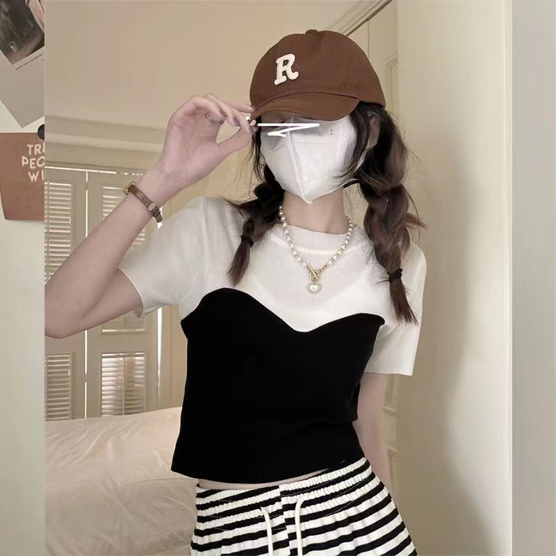 Arabella Blouse Top Knit Korean - Atasan Wanita Rajut Import TM (M5707)