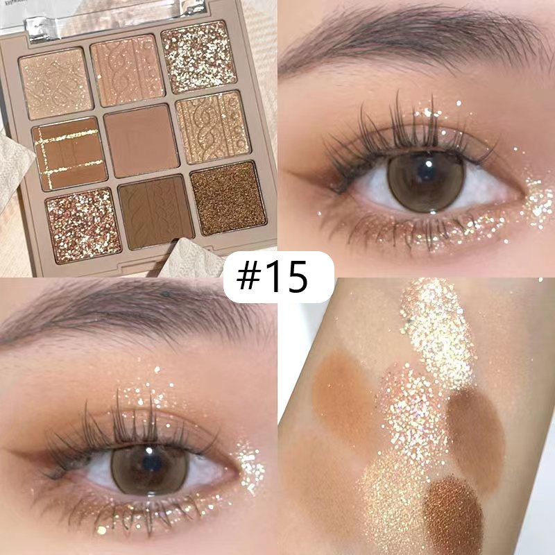 DIKALU DKL-901 EYESHADOW HIGHLIGHTER 9 COLORS BLOOMING-#15