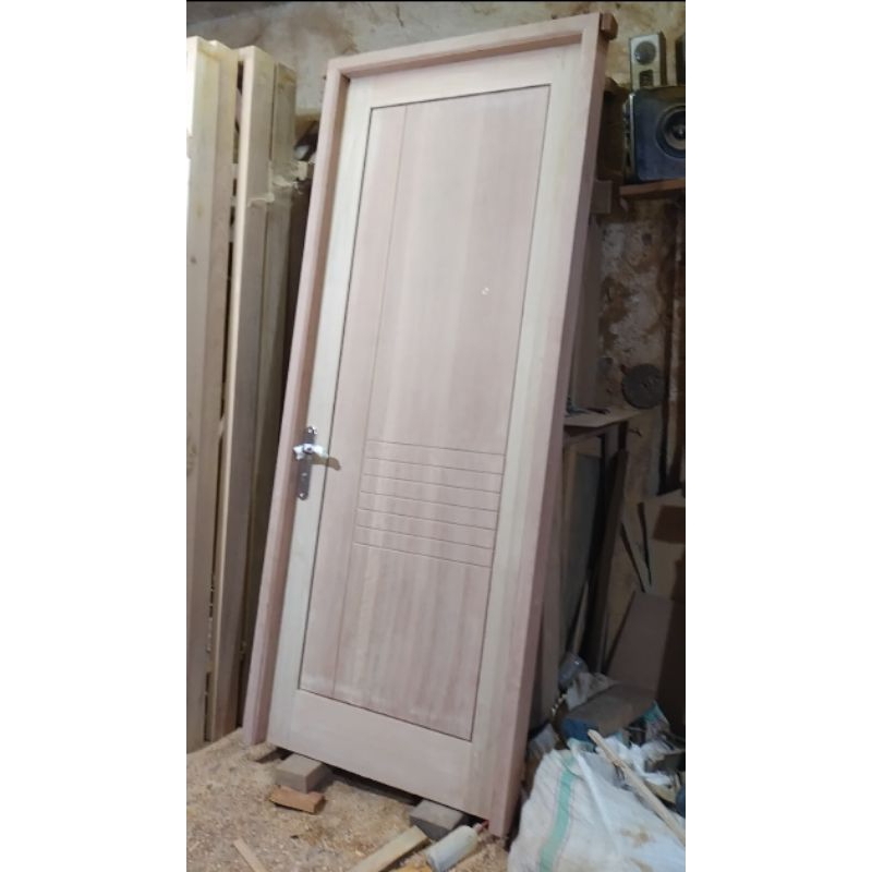 Kusen Pintu Minimalis Kayu Mahoni