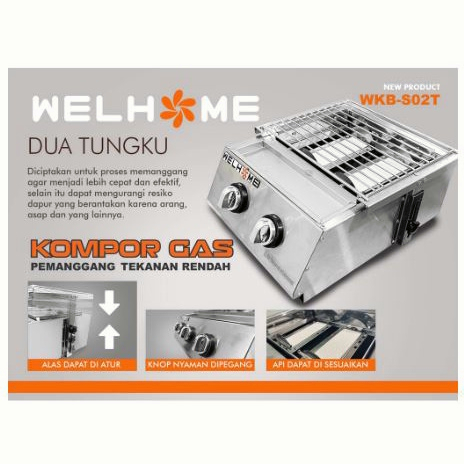 WTW11 Kompor Sosis Bakar Sate Bakar 3 - 4 Tungku/BBQ GRILL Paket Regulator Gas Kompor Panggang Termurah