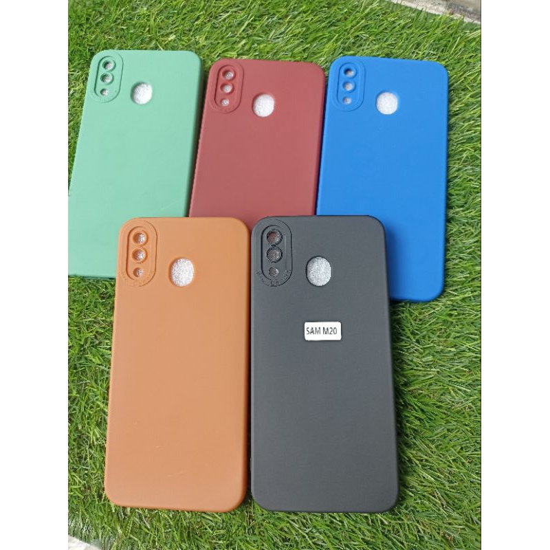 CASE SAMSUNG M20 SOFTCASE SLIKON PRO CAMERA MACARON