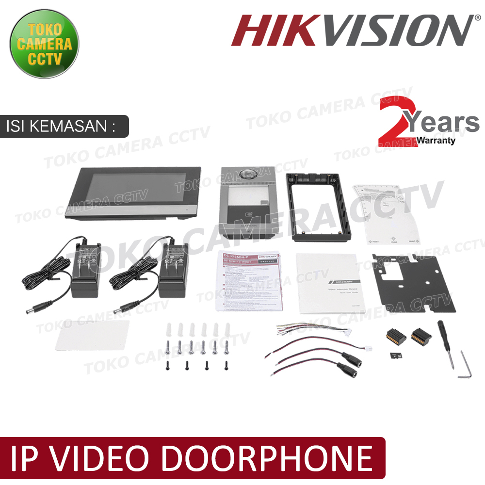 HIKVISION IP VIDEO DOORBELL DOOR VIEWER KAMERA BELL PINTU INTERCOM