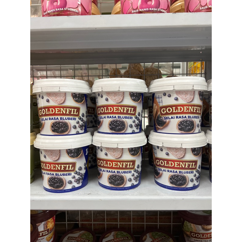 

1kg Goldenfil Selai rasa Blueberry / Strawberry