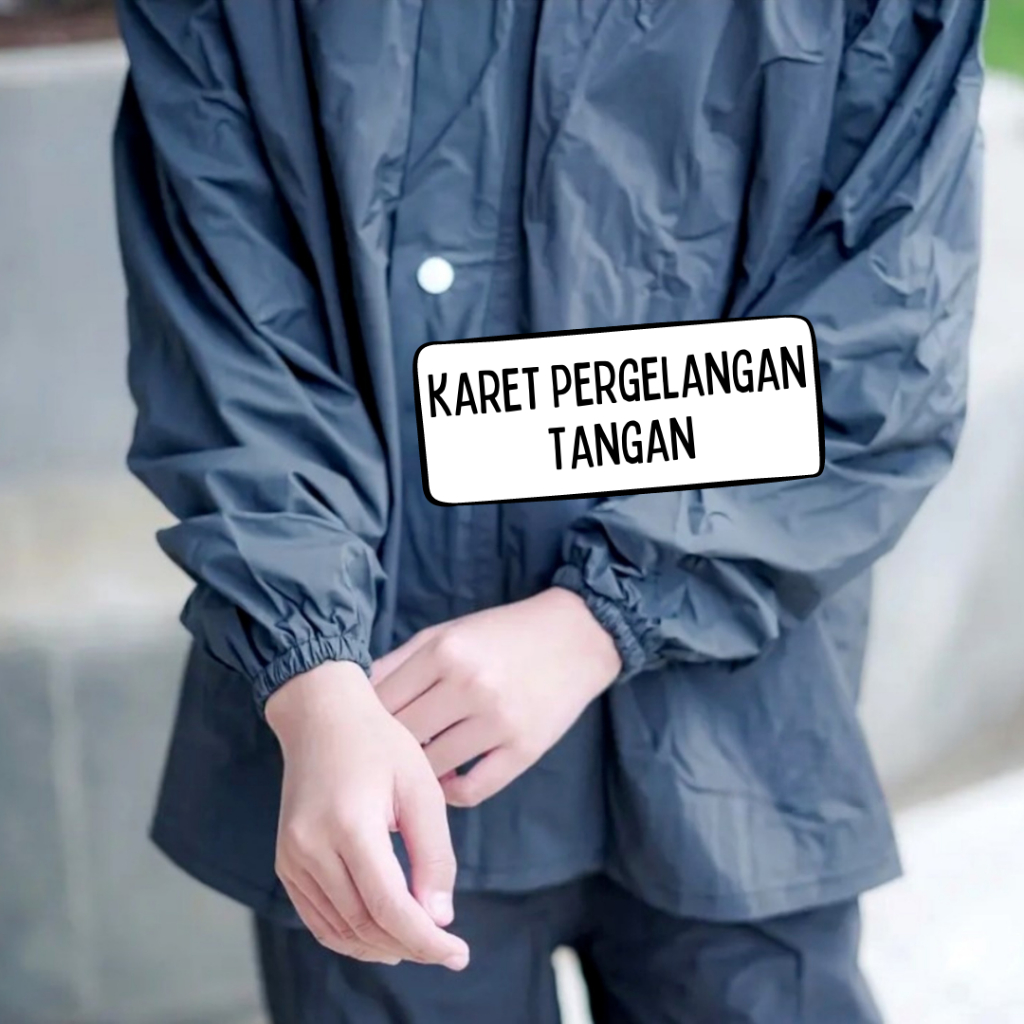Jas Hujan Anak Laki laki Perempuan SD SMP Original Bahan 100% Karet PVC Tebal Anti Rembes Tembus Air