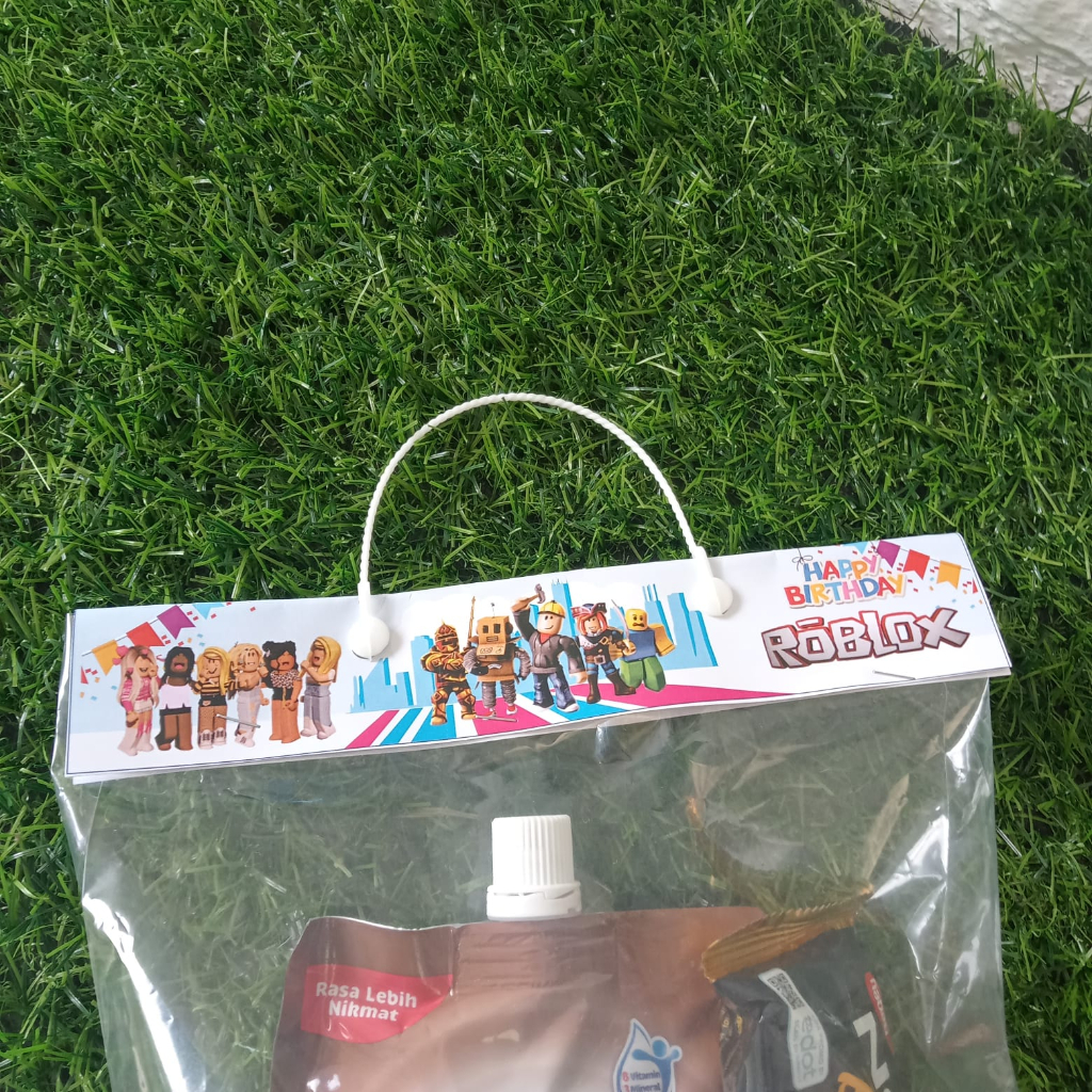 Tas Ultah Roblox Tas Souvenir Ulang Tahun Roblok Murah Goodie Bag Game online Roblok Jakarta
