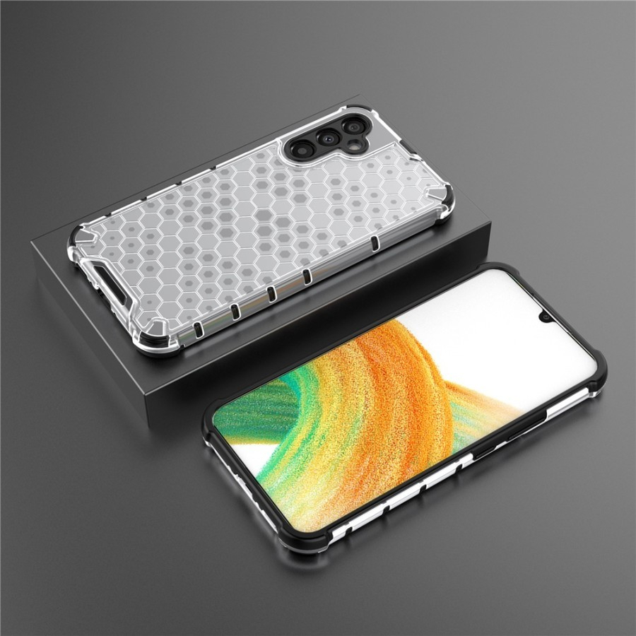 SAMSUNG A34 5G / A54 5G CASING HONEYCOMB TPU COVER TRANSPARAN CASE ARMOR