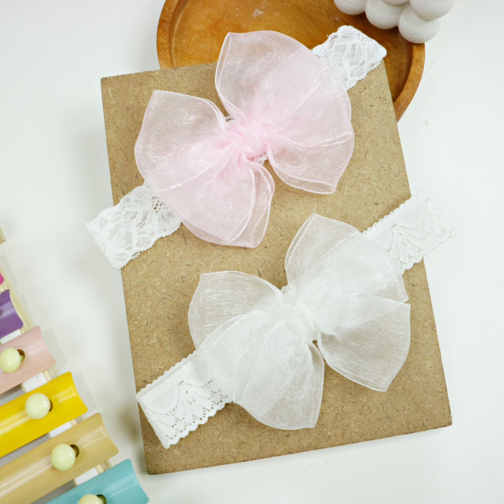 Bandana Baby Korea Style / Aksesoris Rambut Bayi Anak Perempuan Karet Foem Lembut Lucu Pita Bando Mainan Murah