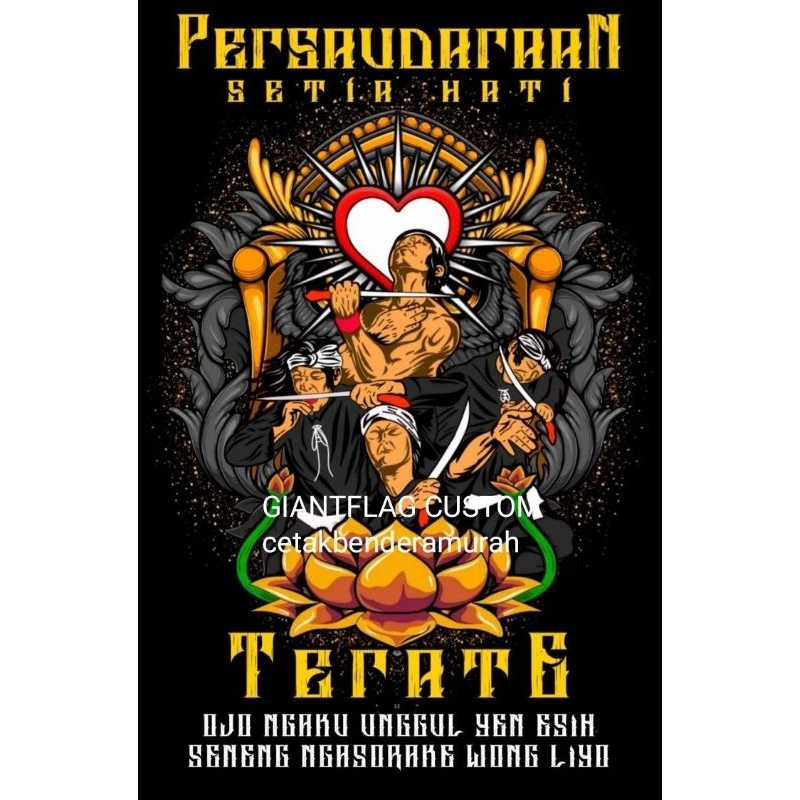 TERMURAH + TERBARU, BENDERA PSHT FULL PRINTING, CETAK BENDERA SH, FLAG SH, MINI FLAG PSHT, GIANTFLAG